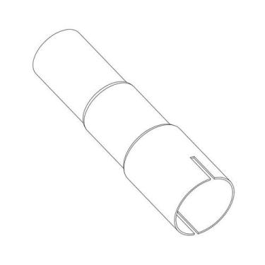 Imagem de Tubo Luva Emenda 1"7/8 Para 1"5/8 x 180mm Aço Galvanizado - Pioneiro