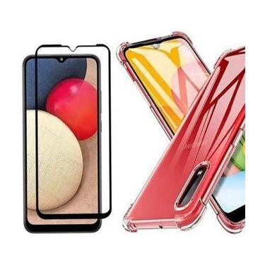 Imagem de kit Capa Capinha Case Anti Shock Samsung Galaxy A02 + Pelicula Vidro 3