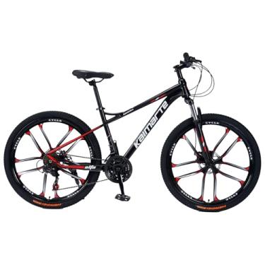 Imagem de Bicicleta Aro 26 Bike 21 Vel Marchas Freio a Disco Quadro Aço Carbono Cor Preto Vermelho WCT FITNESS