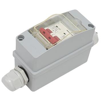 Imagem de Disjuntor MCB 2P DC 500V 32A Interruptor Desconexo Caixa de Distribuição à Prova D'água Painel Solar Inversor Plug Play (Sem cabo)