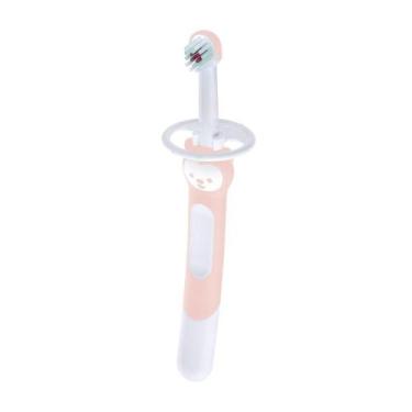 Imagem de Escova Dental Bebê Mam Training Brush 5+ Meses Azul ou Rosa, Rosa nova