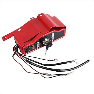 Imagem de Interruptor de ignição elétrica e caixa de controle de painel de 2 teclas com chaves paradas para motor GX340 GX390