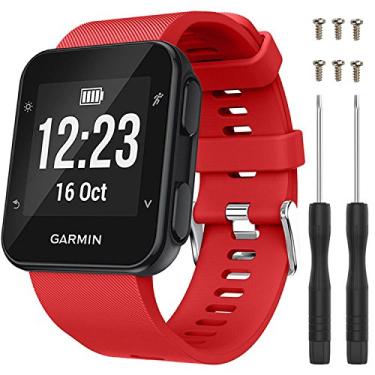 Imagem de Pulseira para Garmin Forerunner 35, pulseira de silicone macio de substituição para smartwatch Garmin Forerunner 30 (sem rastreador)