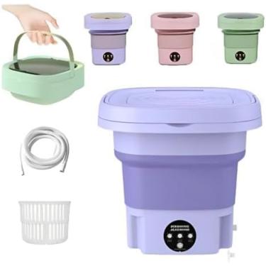 Imagem de Mini Lavadora Dobrável - 11 Litros para Roupas Delicadas - sortidos