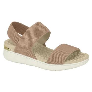 Imagem de Sandália Modare Ultraconforto Papete Elástico Canelado Nude, Nude, 36