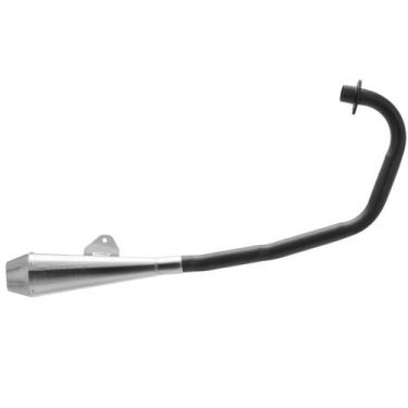 Imagem de Escapamento Esportivo Pro Tork Shot 8 Ybr 125 Curva Preta, CROMADO, YB