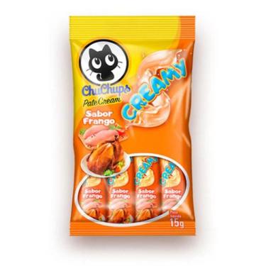 Imagem de Petisco para Gatos Chuchups sabor Frango 4 sachês de 15g cada - Arosi