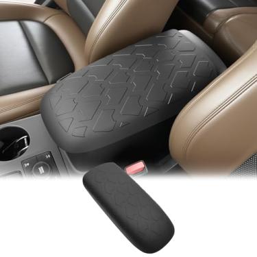 Imagem de HUYINPJ Capa de apoio de braço para console central 2021-2025 Bronco Sport CX430/2020-2025 Ford Escape Center Console Protetor de descanso de braço para acessórios Bronco Sport/Ford Escape (capa de