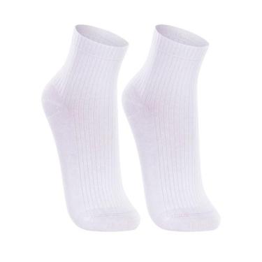 Imagem de Kit/2 Meia Cano Médio Lupo 04571-088 Feminina Basic Algodão T. 34/39, 