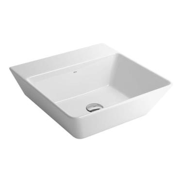 Imagem de Cuba de Apoio Lavatório Quadrada com Mesa 42X42cm Branco - L.270.17 - 