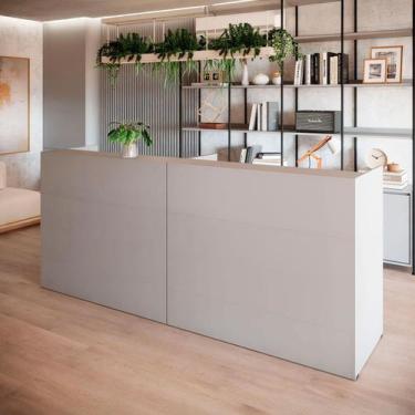 Imagem de Balcões para Recepção Atendimento Escritório 240 cm F5 - F5 Office G, 