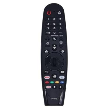 Imagem de Riry Controle remoto universal LG Smart TV Magic com função de voz e ponteiro, controle remoto universal LG para modelos LG UHD OLED QNED NanoCell 4K 8K Netflix e teclas de atalho Prim Vide,