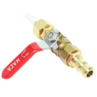 Imagem de Kit de pistola de jateamento de areia, peça de pistola de jateamento de cerâmica, válvula de esfera de latão e conector com ponta de bocal (ID de 1/20.3 cm), adaptador de jato de areia tipo válvula