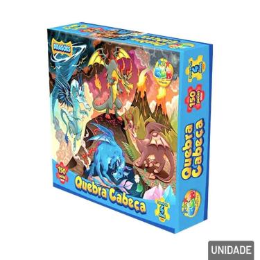 Imagem de Quebra Cabeça 150 Peças Dragões - Tudo em Caixa