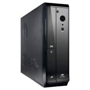 Imagem de Gabinete C3tech Slim Mid Tower, Com Fonte 200W PS-200SFX, Micro ATX, Preto - DT-110BK