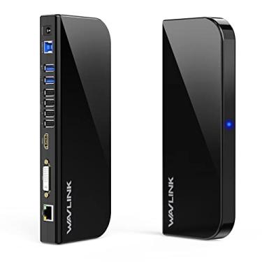 Imagem de WAVLINK USB 3.0 e USB C Universal Laptop Docking Station Dual Monitor com HDMI & HDMI/DVI/VGA com Gigabit Ethernet, 6 portas USB, Áudio para Windows, MacOS, ChromeOS, Ubuntu 20.04,22.04