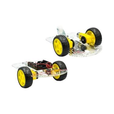 Imagem de Kit De Chassi De Carro Robô Inteligente 2WD Para Arduino UNO R3 Com Ca