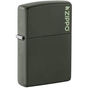 Imagem de Zippo Isqueiro de bolso com logotipo fosco verde