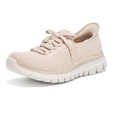 Imagem de Skechers Tênis feminino Graceful-First Blush Hands Free Slip-ins, Cinzento-acastan, 38