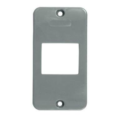 Imagem de Condulete-placa 2 teclas-cinza - INPOL
