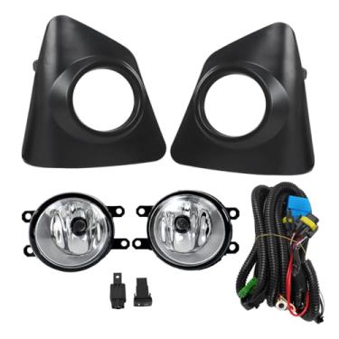 Imagem de labwork Substituição do conjunto de faróis de neblina para Corolla S SE 2014 2015 2016 lente transparente para-choque luz de neblina lado esquerdo + direito (lado do passageiro e motorista)