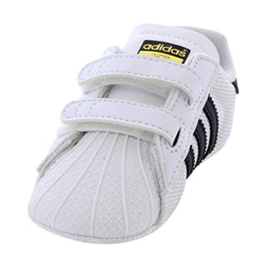 Imagem de adidas Originals Baby Superstar Crib Running Shoe, Black/White, 1K M US Infant