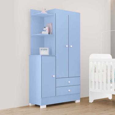 Imagem de Guarda-Roupas Infantil Magia 100% MDF Tuboarte 3 Portas 3 Gavetas