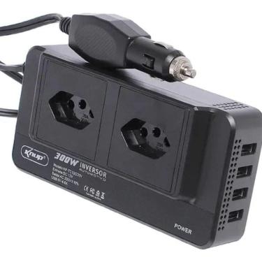 Imagem de Inversor 12V Para 220V 300W Conversor Tensão E Usb 4 Portas