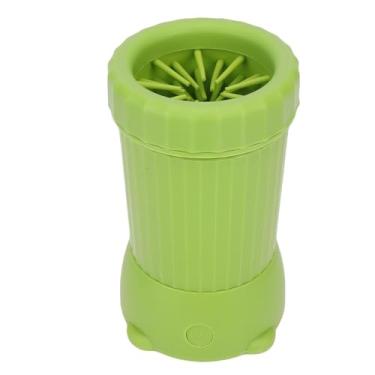 Imagem de Asixxsix Limpador Automático de Pés para Cães, Lavadora Elétrica de pé de Estimação Com Escova de Silicone Destacável para Cães Pequenos e Grandes, Não Deslizamento Recarregável USB (Verde)