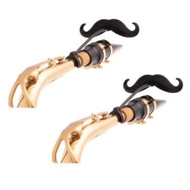Imagem de Clip-on de bigode para saxofone Sax-stache (pacote com 2) - Brasstache