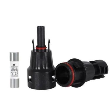 Imagem de Conector Mc4 Com Fusível 30A Inline Energia Solar - Solemais