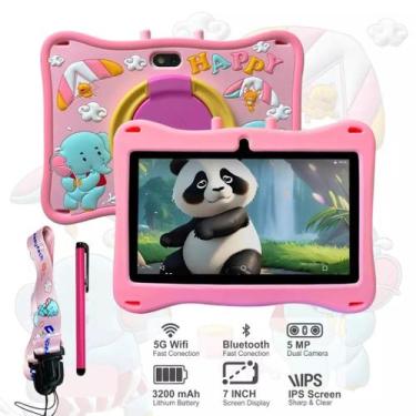Imagem de Tablet Infantil Kids 4RAM 64GB Android Com Bolsa Caneta Touch, jogos, 