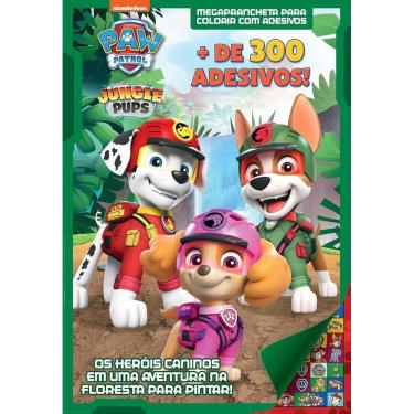 Imagem de Megaprancheta Para Colorir Com Adesivos - Patrulha Canina