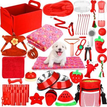 Imagem de Kit de suprimentos para cachorros Abbylike, 50 peças essenciais para c