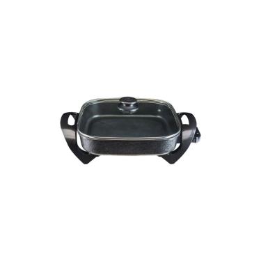 Imagem de Panela Elétrica Mangiare Preta Quadrada 30cm 1500W 220V Agratto