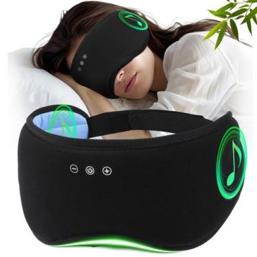 Imagem de Máscara de dormir ZHENYEMEI Bluetooth 5.4 Bamboo Cotton Wireless