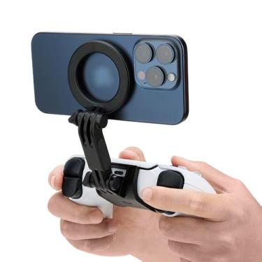 Imagem de KIWIFOTOS Suporte magnético de telefone para controle de jogos PS5 PlayStation Dualsense sem fio suporte de telefone para iPhone 17 16 Samsung Pixel Smartphone