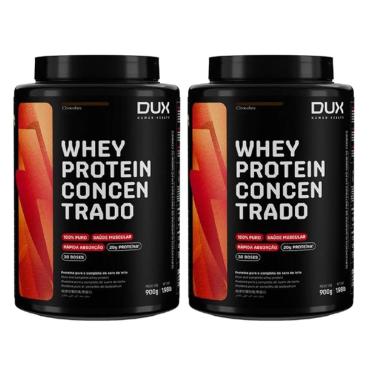 Imagem de Kit 2X Whey Protein Concentrado - 900g Chocolate - Dux Nutrition-Masculino
