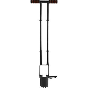 Imagem de Sod Plugger Cortador de grama com cabo longo, base serrilhada, transplantador, ferramenta prática de plugue de grama, cortador de grama para cavar buracos e plantar (preto)