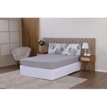 Imagem de Jogo de Lençol Malu Para Cama Solteiro 2 Peças 180 Fios 100% Algodão T