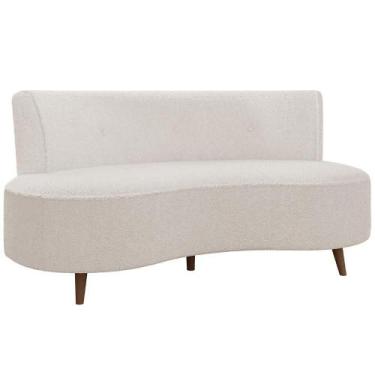 Imagem de Sofá Chaise Living 2 Lugares 135cm Sala De Estar Istambul K01 Bouclê C