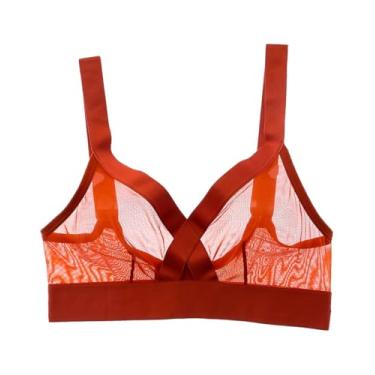 Imagem de DKNY Sutiã feminino transparente sem aro, lilás roxo, GG, Cobre, G