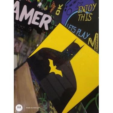 Imagem de Quadro Decorativo Geek Batman Símbolo Clássico Nerd Decorativo - 3DPow