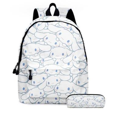 Imagem de Mochila Kulomi Cartoon Anime Student 003 com capa protetora - Lightbek