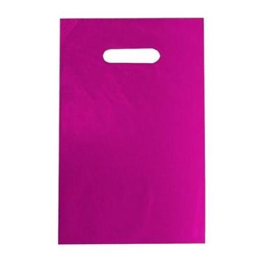 Imagem de Sacola Plástica 40x50 Alça Boca De Palhaço 1 Kg / 40 Un Rosa - Higipac