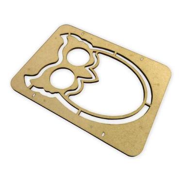 Imagem de Gabarito Guia Tupia Fabricar Petisqueira Coruja Madeira - Doce Arte Em