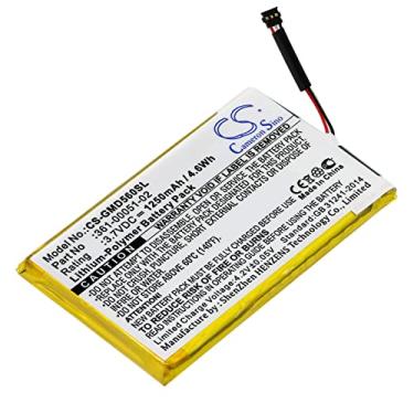 Imagem de Bateria de substituição GPS de 1250 mAh, compatível com Dezl 560,560LMT, 560LM, 570,650LM, nuvi 52LM 5'', SAT NAV