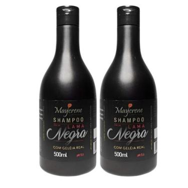 Imagem de Kit Matizador Shampoo Lama Capilar Tons Escuros - Maycrene, 2shampoo