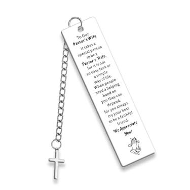 Imagem de Pastor Esposa Presente de Apreciação para Mulheres Marcador de Livro para Presentes Cristãos para Esposa de Pastor Presentes de Apreciação para Amantes de Livros Presente Religioso para Mulheres