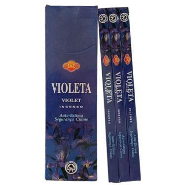 Imagem de Incenso Indiano Sac Violeta - Floral que acalma 3 Caixinhas